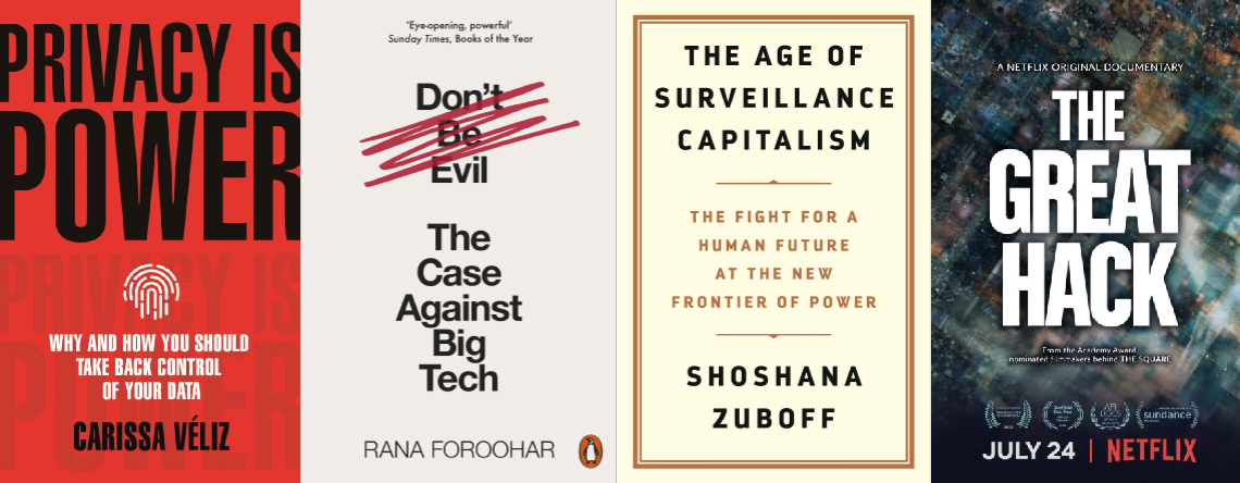 Books and TV about Big Tech and privacy